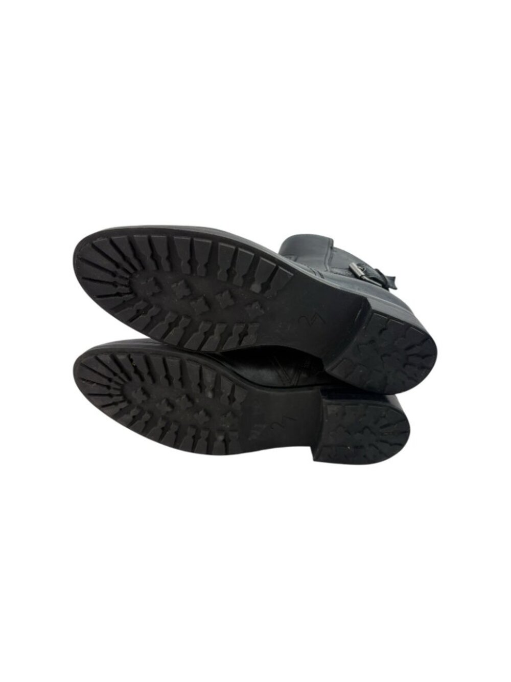 *27 Edit Naturalizer Karleen Bootie Womens 11M Black Leather Moto Side Zip Ankle - Picture 8 of 14
